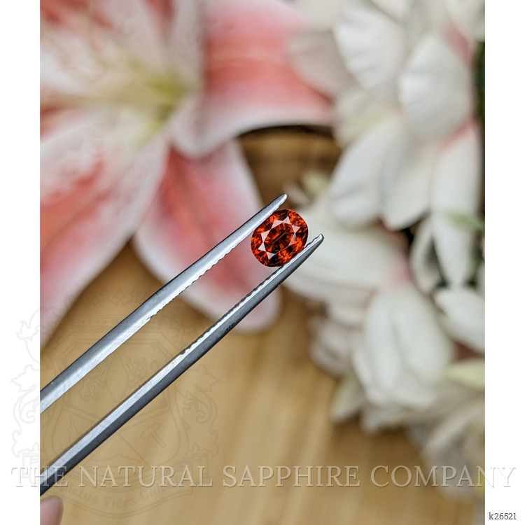 0.78 Ct. Orange Hessonite Garnet from Madagascar