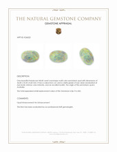 48.40 Ct. Multi Color Cabochon Crystal Opal (Jelly Opal) from Australia Appraisal