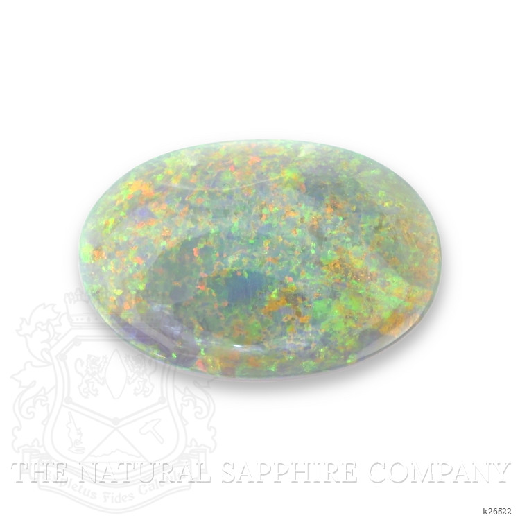 48.40 Ct. Multi Color Cabochon Semi-Black Opal from Australia