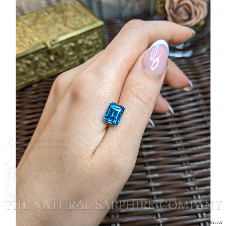 7.17 Ct. Blue Zircon from Cambodia