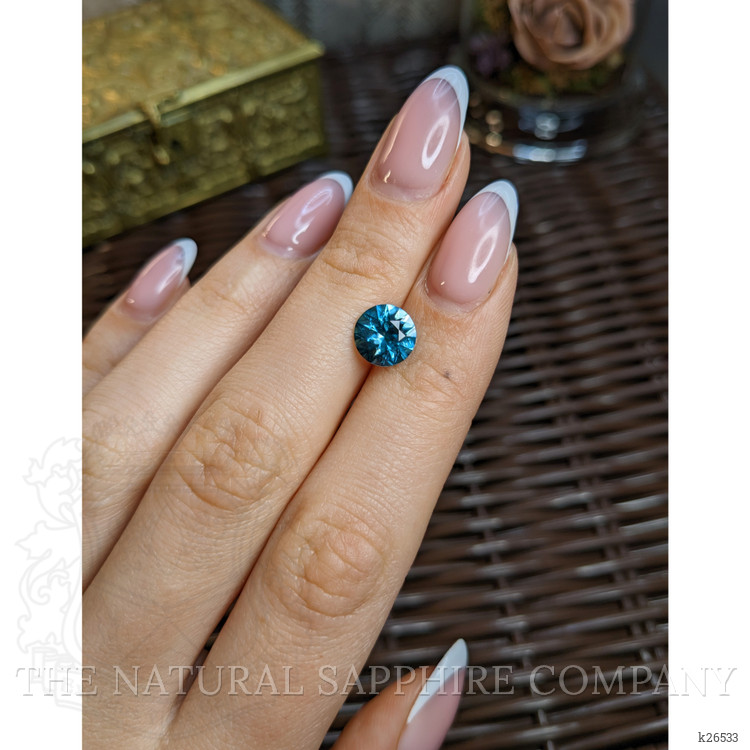 2.85 Ct. Greenish Blue Zircon from Cambodia