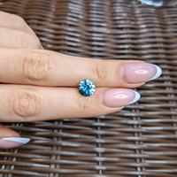 2.85 Ct. Greenish Blue Zircon from Cambodia Life Style