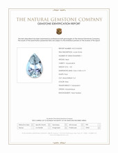 1.02 Ct. Blue Aquamarine from Mozambique Scan Report