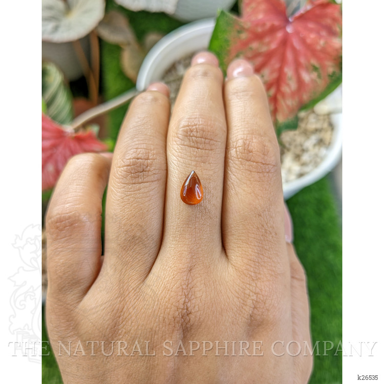 1.63 Ct. Orange Cabochon Hessonite Garnet from Madagascar