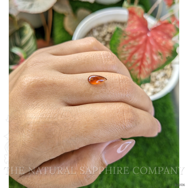 1.58 Ct. Orange Cabochon Hessonite Garnet from Madagascar