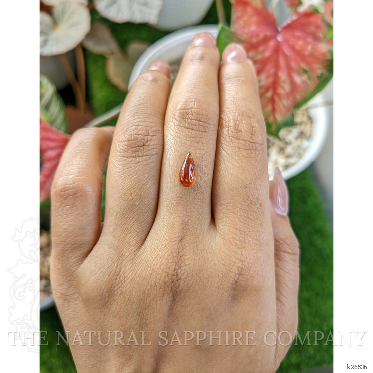 1.58 Ct. Orange Cabochon Hessonite Garnet from Madagascar
