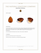 1.89 Ct. Orange Cabochon Hessonite Garnet from Madagascar Appraisal