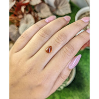 1.89 Ct. Orange Cabochon Hessonite Garnet from Madagascar Life Style