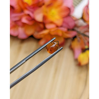 1.89 Ct. Orange Cabochon Hessonite Garnet from Madagascar Life Style