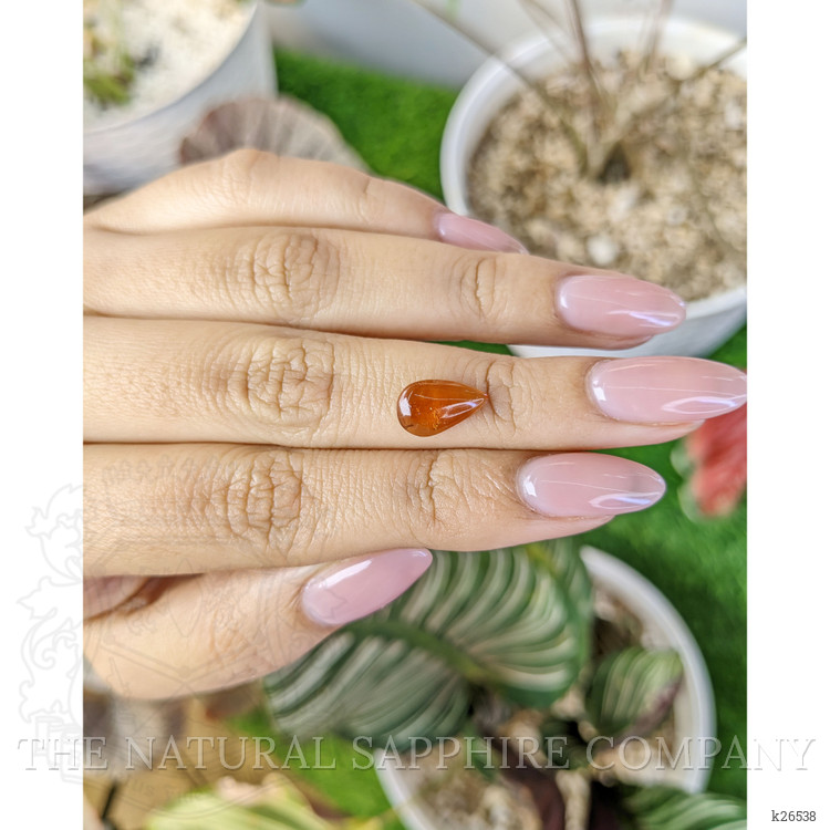 2.18 Ct. Orange Cabochon Hessonite Garnet from Madagascar