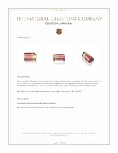 2.26 Ct. Tourmaline from United States Appraisal