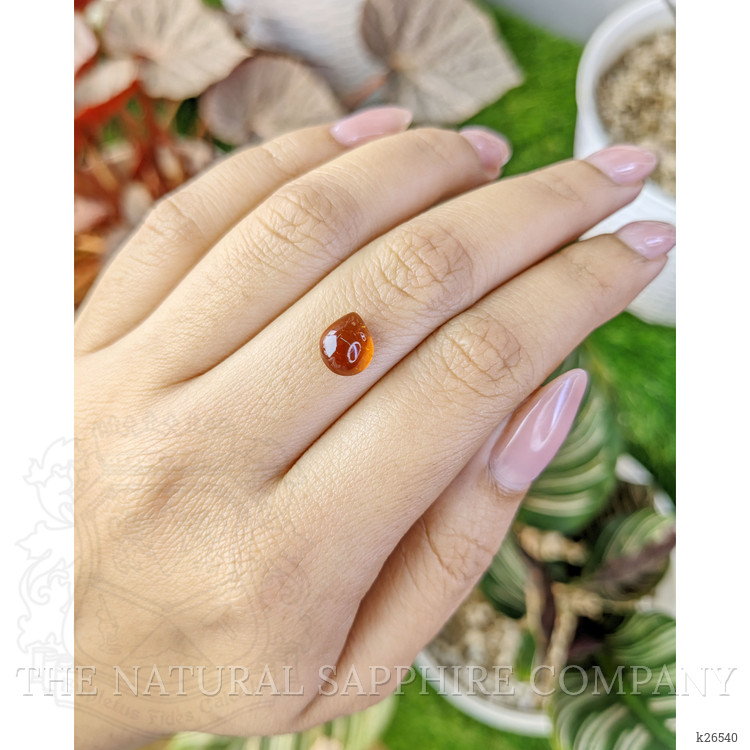 2.48 Ct. Orange Cabochon Hessonite Garnet from Madagascar