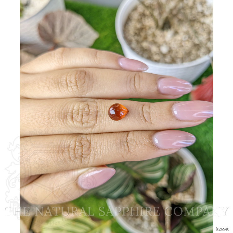2.48 Ct. Orange Cabochon Hessonite Garnet from Madagascar