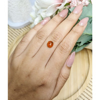 1.79 Ct. Orange Cabochon Hessonite Garnet from Madagascar Life Style