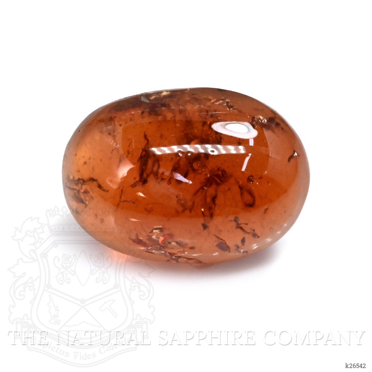 3.44 Ct. Reddish Orange Cabochon Hessonite Garnet from Madagascar