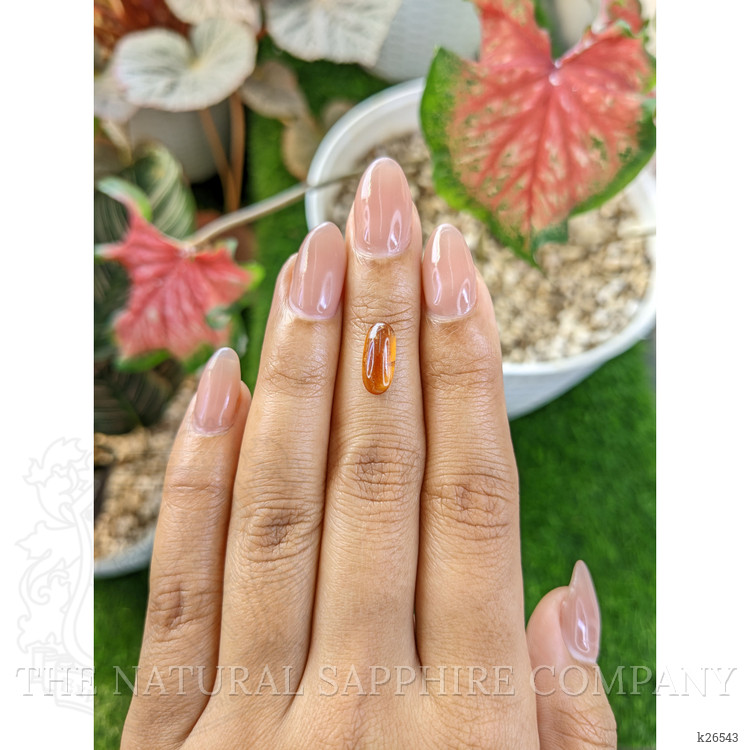 2.14 Ct. Orange Cabochon Hessonite Garnet from Madagascar
