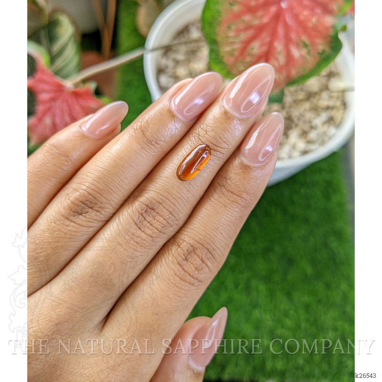 2.14 Ct. Orange Cabochon Hessonite Garnet from Madagascar