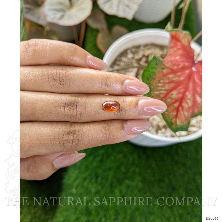 2.07 Ct. Orange Cabochon Hessonite Garnet from Madagascar