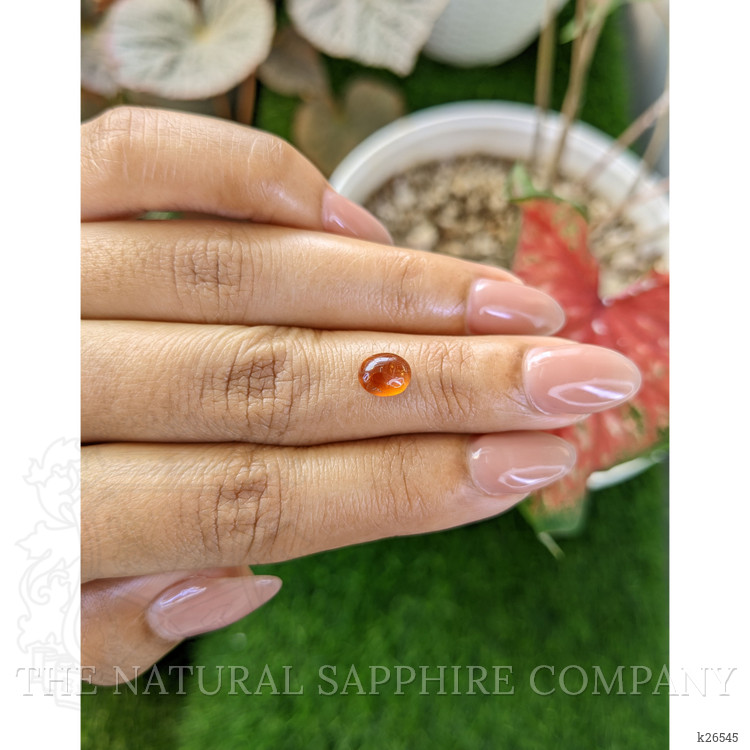 1.48 Ct. Orange Cabochon Hessonite Garnet from Madagascar