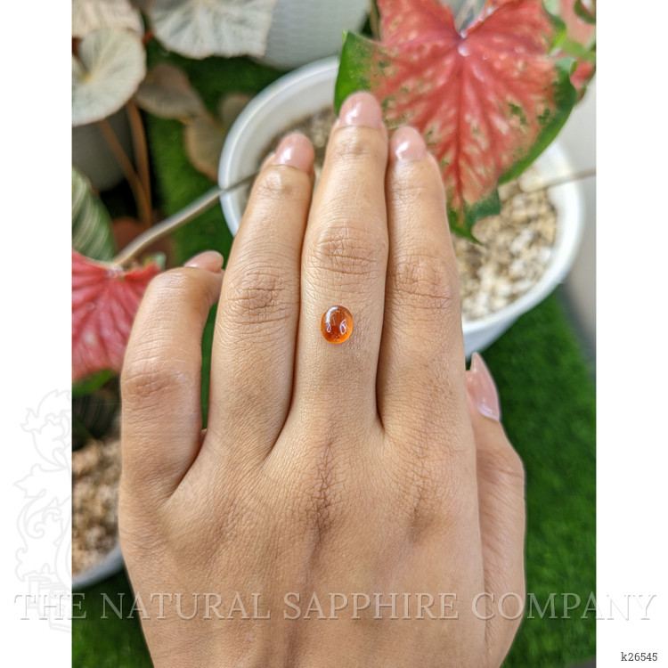 1.48 Ct. Orange Cabochon Hessonite Garnet from Madagascar