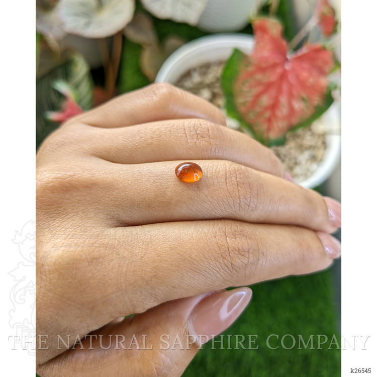 1.48 Ct. Orange Cabochon Hessonite Garnet from Madagascar