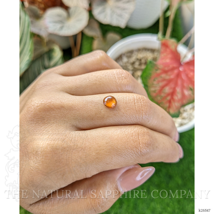 1.11 Ct. Orange Cabochon Hessonite Garnet from Madagascar