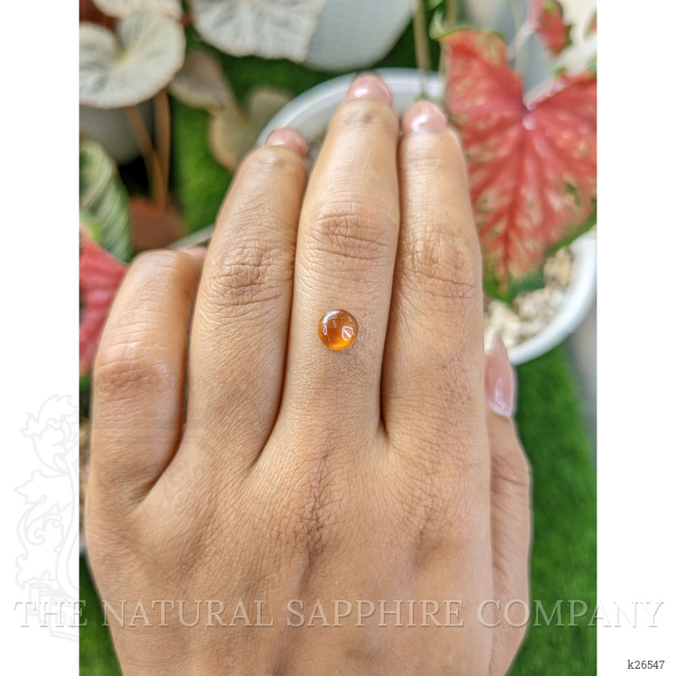 1.11 Ct. Orange Cabochon Hessonite Garnet from Madagascar