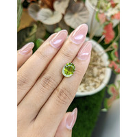 4.72 Ct. Yellowish Green Peridot from Pakistan Life Style