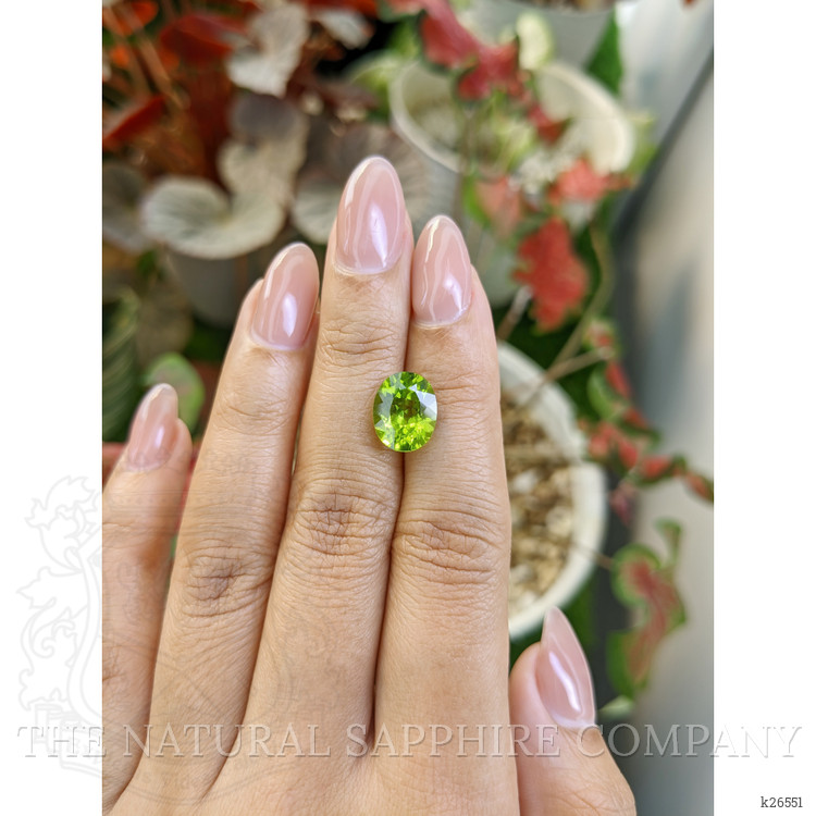 4.56 Ct. Yellowish Green Peridot from Pakistan