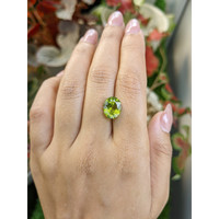 4.10 Ct. Yellowish Green Peridot from Pakistan Life Style