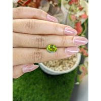 3.32 Ct. Yellowish Green Peridot from Pakistan Life Style