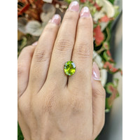 3.32 Ct. Yellowish Green Peridot from Pakistan Life Style