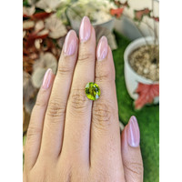 3.41 Ct. Yellowish Green Peridot from Pakistan Life Style