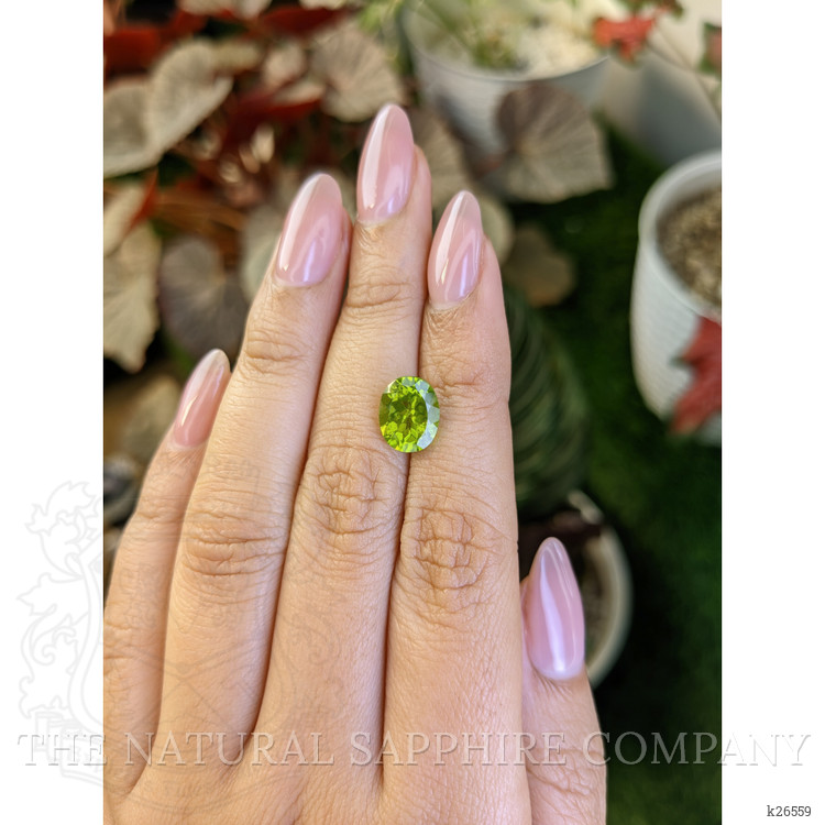 3.11 Ct. Yellowish Green Peridot from Pakistan
