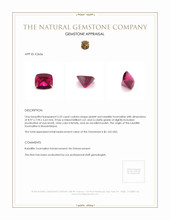 2.33 Ct. Rubellite Tourmaline from Mozambique Appraisal