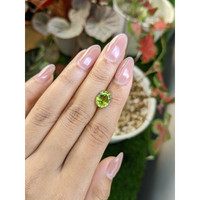 2.71 Ct. Yellowish Green Peridot from Pakistan Life Style