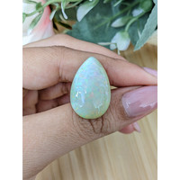 17.22 Ct. Multi Color Cabochon White Opal from Australia Life Style