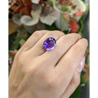 7.67 Ct. Purple Amethyst from Ceylon (Sri Lanka) Life Style