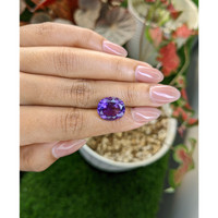 7.67 Ct. Purple Amethyst from Ceylon (Sri Lanka) Life Style