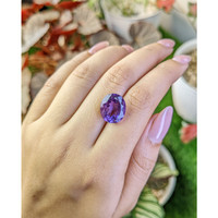8.46 Ct. Purple Amethyst from Ceylon (Sri Lanka) Life Style