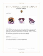 15.68 Ct. Bi Color Ametrine from Madagascar Appraisal