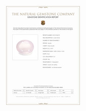 49.97 Ct. Pink Rose Quartz from Ceylon (Sri Lanka) Scan Report
