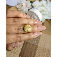 11.18 Ct. Brown Cabochon Rutilated Quartz from Ceylon (Sri Lanka) Life Style