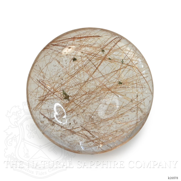7.74 Ct. Rose Cabochon Rutilated Quartz from Ceylon (Sri Lanka)