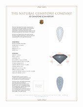 2.11 Ct. Tourmaline from Brazil 3 D Scan Report