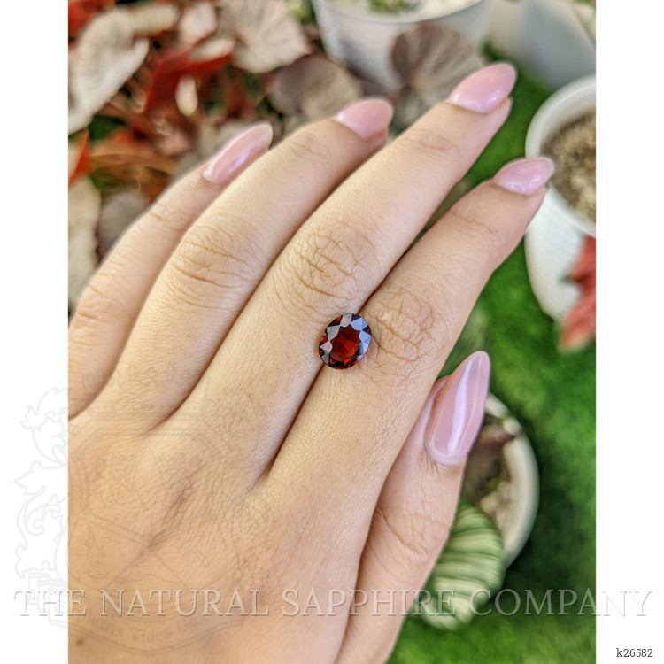 2.48 Ct. Red Almandine Garnet from Ceylon (Sri Lanka)