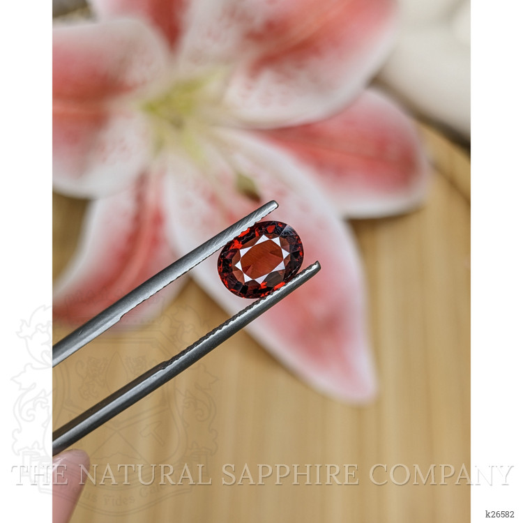 2.48 Ct. Red Almandine Garnet from Ceylon (Sri Lanka)