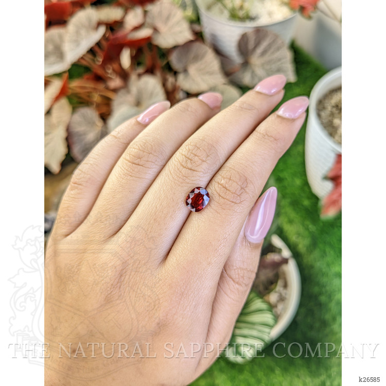 1.89 Ct. Red Almandine Garnet from Ceylon (Sri Lanka)