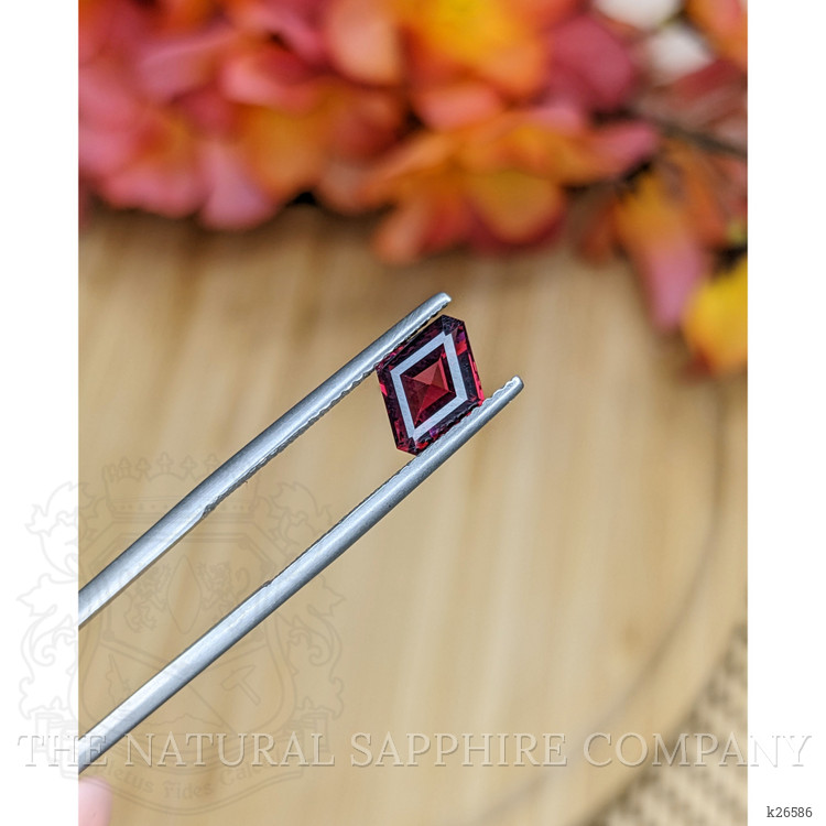 1.45 Ct. Red Rhodolite Garnet from Ceylon (Sri Lanka)