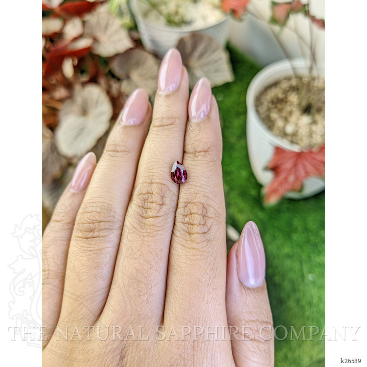 1.17 Ct. Purplish Red Rhodolite Garnet from Ceylon (Sri Lanka)